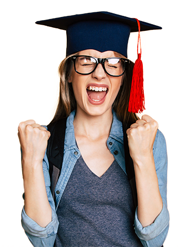 student happy IOF Uni