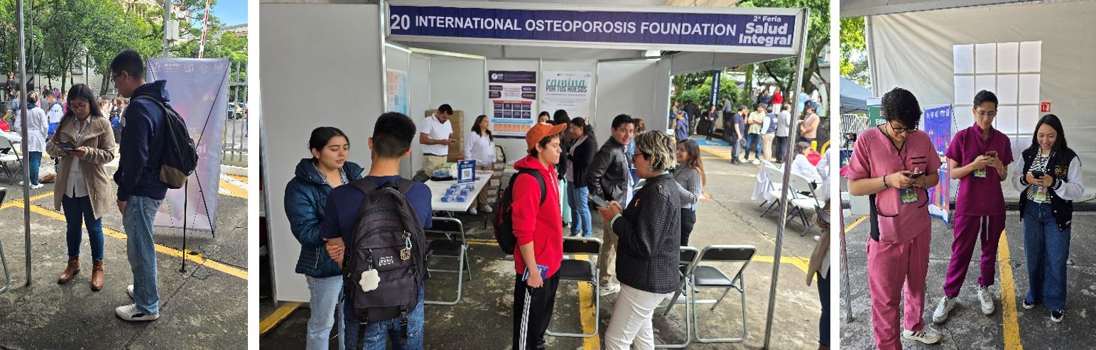 voluntarios realizando encuestas a estudiantes