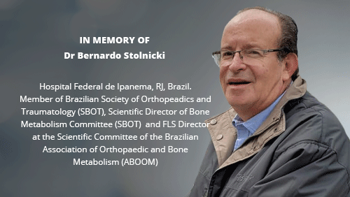 In memory of Dr Bernardo Stolnicki, Brazil