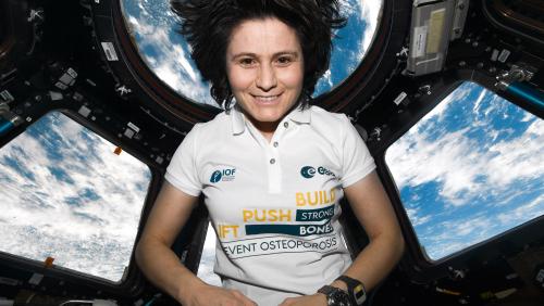 Samantha Cristoforetti in space