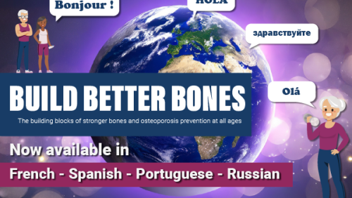 Build Better Bones launch in 5 languages