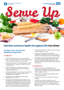 Serve Up Bone Strength Nutrition - 2015