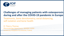 Challenges of managing patients with osteoporosis during and after the COVID 19 pandemic in Europe