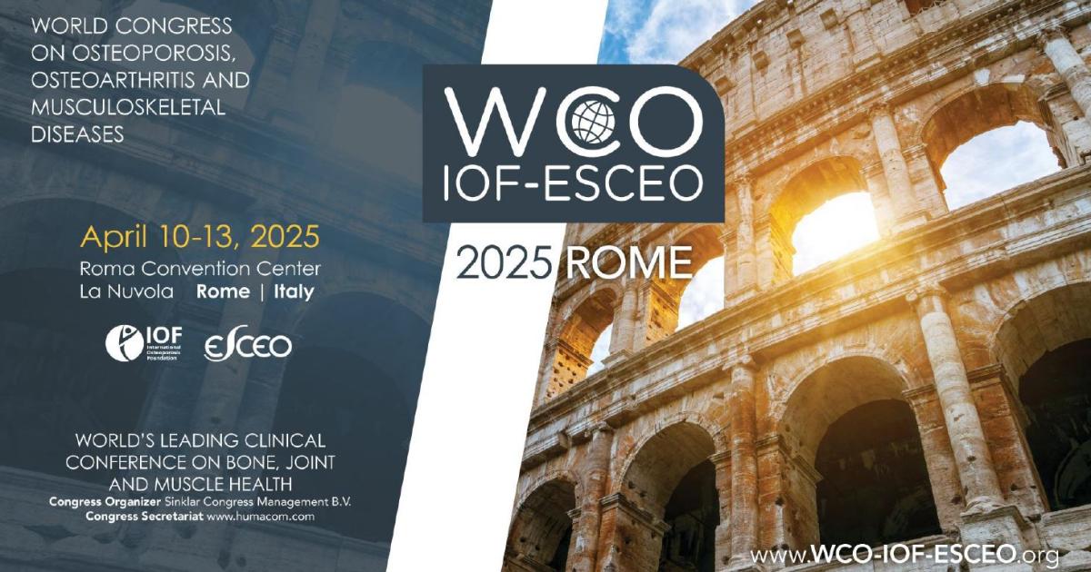 Save the dates for WCOIOFESCEO 2025 in Rome, Italy International