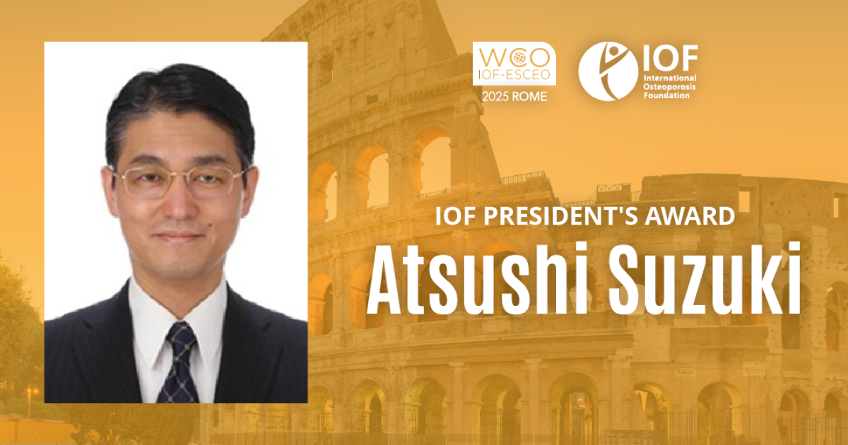 Professor Atsushi Suzuki of Japan honoured with prestigious IOF
