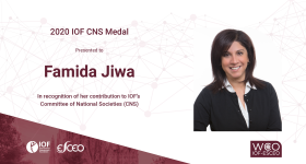IOF CNS Medal 2020 winner Dr Famida Jiwa